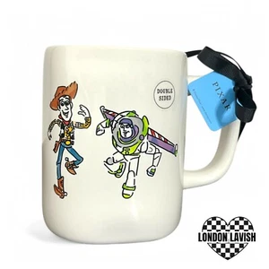 NWT Rae Dunn You've Got a Friend In Me Disney Pixar Woody & Buzz Lightyear Mug - Picture 1 of 5