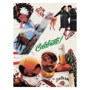 Jim Beam Kentucky Bourbon Whiskey Celebrate! Vintage Magazine Print Ad 1983 - Picture 1 of 1