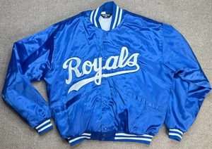 Windless The Flap Jacket Vtg Rare MLB Kansas City Royals Bomber Jacket Size L - Picture 1 of 12