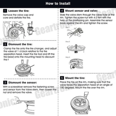 Sensor monitor de presión de neumáticos # A0009050030 para Mercedes-Benz TPMS 433 MHz Xdgpgpj Foto 1 de 4