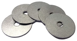 Arandelas guardabarros de acero inoxidable tamaño 1/4 x 1-1/2" (paquete de 50 piezas) - Imagen 1 de 2