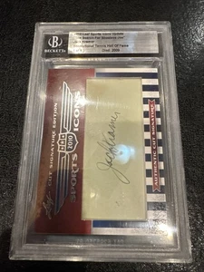 Jack Kramer 2010 Leaf Sports Icons Cut Firma autografata firmata card 1/1 BGS - Foto 1 di 4
