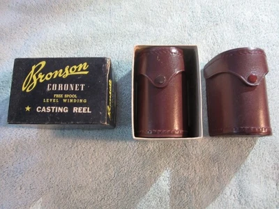 25 carretes vintage JA Coxe Bronson Coronet con estuches, caja e instrucciones Foto 1 de 4