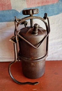 Antique Rare Lamp Lantern From Mine Acetylene Santini Ferrara WW2 1940 - Picture 1 of 9