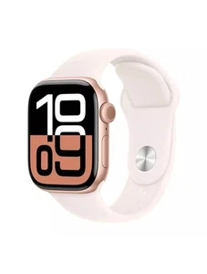 Apple Watch Series 10 42mm GPS Rose Gold Case w Light Blush Band S/M MWWH3LW/A - Picture 1 of 3