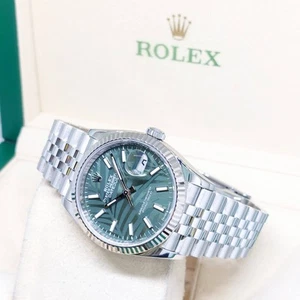 Rolex 36mm Green Motif Datejust  126234 (May 2022) - Picture 1 of 6