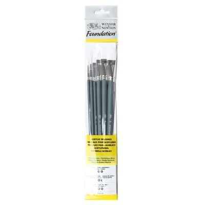 Winsor & Newton Stiftung Lang Behandelt Acryl Pinsel-Set 6pc 5295008