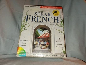 THE LEARNING COMPANY "LEARN TO SPEAK FRENCH" VERSION 4.0 FRENCH COURSE * - Picture 1 of 7