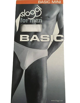 Slip Uomo mod BASIC MINI SLOGGI bianco 96% cotone 4% elastan - Immagine 1 di 4