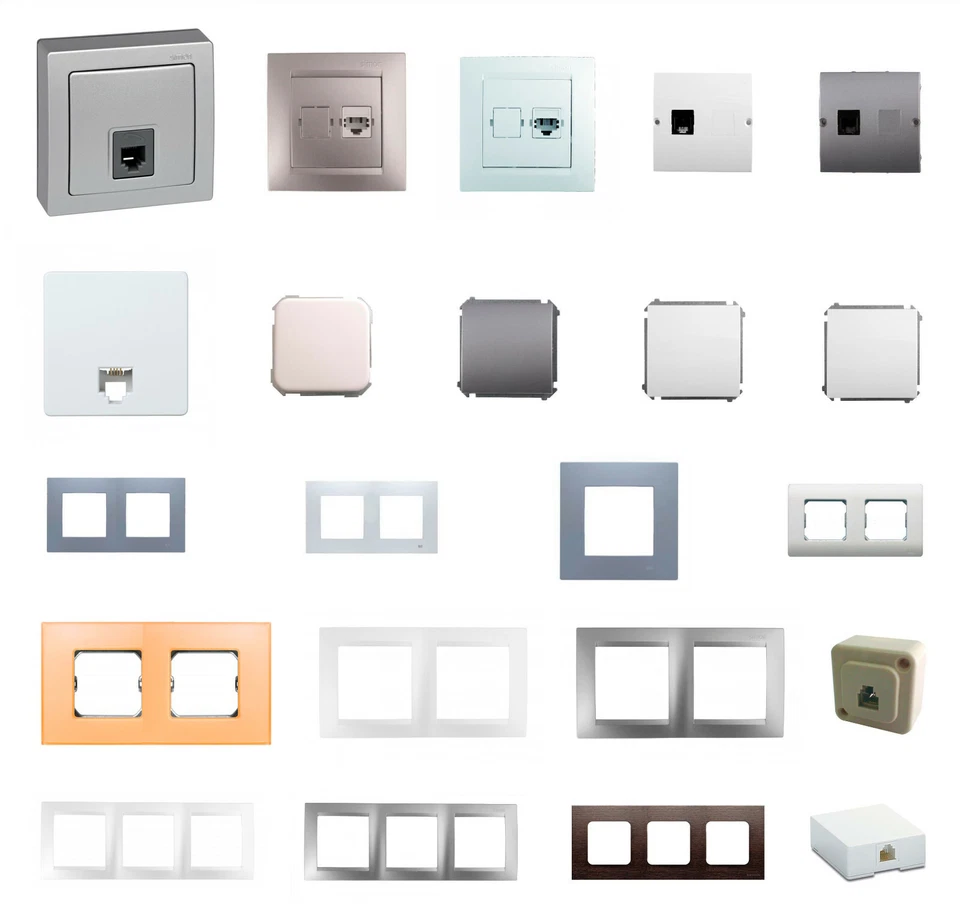 ★ INTERRUPTOR TOMA TELEFONO MARCO ENCHUFE NIESSEN BJC SIMON★ - Imagen 1 de 1