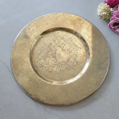 Christofle JARDIN D'EDEN chapado en oro debajo de la placa excelente Foto 1 de 4