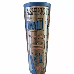Vaso de viaje de acero inoxidable MINOR DENT 16 oz nunca antes usado - Washington DC - Imagen 1 de 2