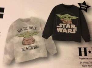 2er Pack The Mandalorian Child Grogu Grafik Langarm Sweatshirt Größe 3T oder 4T - Bild 1 von 10