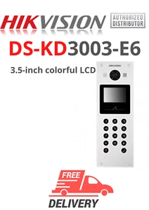 Hikvision DS-KD3003-E6 schermo LCD colorato 3,5 pollici metallo stazione porta IP NUOVA!! - Foto 1 di 1