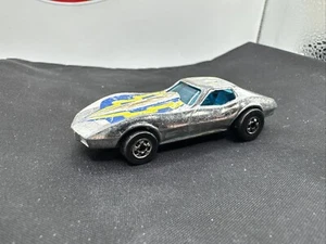 Vintage Silver 1975 Mattel Hot Wheels Corvette Stingray Car- Hong Kong - Picture 1 of 9