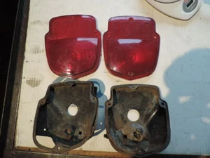 3.1 Vintage Ford Red Lens Lamp TRST 56 Rear Taillight Rear Light Pickup Truck - Picture 1 of 12