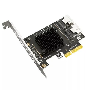 New ASM1166 SFF-8087 Mini-SAS SATA 3.0 Expansion Card 8Ports HDD SSD Cable - Photo 1/23