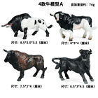 4 pièces/lot vache jouet PVC animal sauvage figurine poupée enfants cadeau