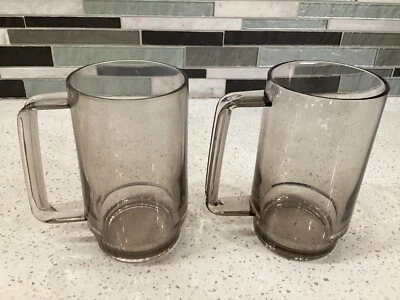 Tupperware tazas acrílicas gris humo, juego de 2 Foto 1 de 4