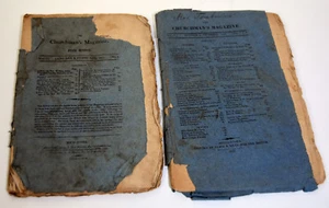 Lot 2 Antique 1800s Religious Brochures The Churchman's Magazine Church - Picture 1 of 8