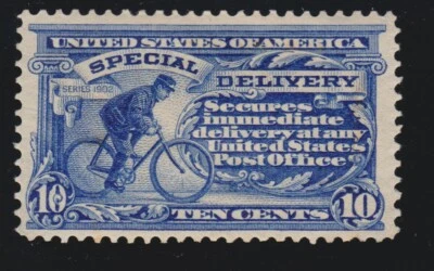 US E6 10c Special Delivery Mint VF-XF OG H SCV $225 - Image 1 of 2
