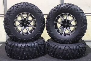 WOLVERINE X2 , X4 29" QUADKING RADIAL 8 Ply ATV TIRE 14" STI HD6 M WHEEL KIT L8 - Picture 1 of 10