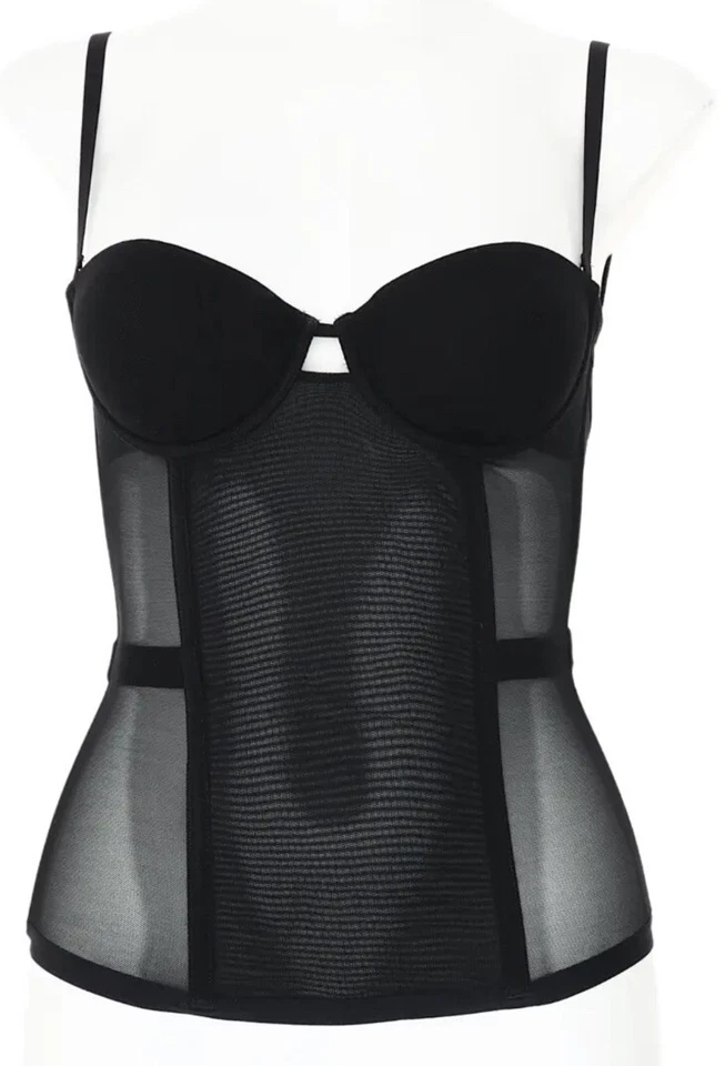 Bustier La Perla 'Evelina' Negro Long Line L120829 Talla 34B Foto 1 de 3