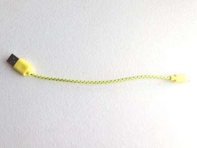 8" SHORT MINI MICRO USB carregador trançado cabo de dados para Samsung Galaxy S6+ S7 LG - Imagem 1 de 4