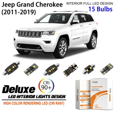 LED Interior Light Kit for Jeep Grand Cherokee 2011-2019 White Dome Light Bulbs — 第 1/4 张图片