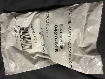 arctic cat 0423-618 tuerca montaje cromo nuevo en pk 4 pk  Foto 1 de 4