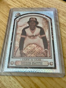 2020 Bowman Chrome OZZIE SMITH Farm To Fame Mojo Refractor Padres HOF
