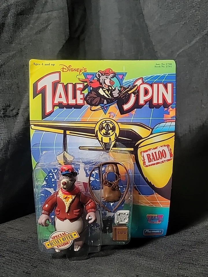 1991 Disney S Tale Spin Baloo Action Figure by Playmates