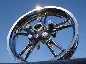 Harley Chrome Street Glide Enforcer Front Wheel 14-19 Touring Rim Exchange Progr - Foto 1 di 7
