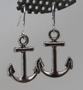 4 Pair of Handmade Teeny-Tiny Earrings-Hearts-Maple Leaves-Anchors-Open Frame - Picture 1 of 12