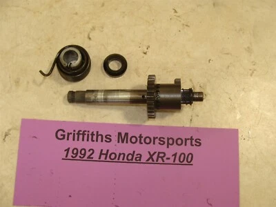 Honda XR100R 1992 89-01 OEM eje de patada resorte engranaje pateador trinquete trinquete trinquete Foto 1 de 4