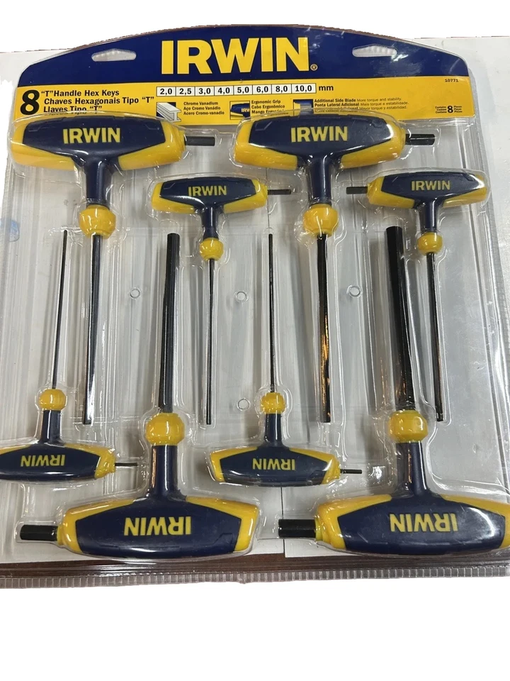 Irwin Metric T-Handle Hex Key Set, 8 Pieces - Image 1 of 4