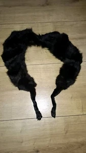 Fuchs Schal Pelz schwarz Alt Antik Retro ca. 1930 - Bild 1 von 2
