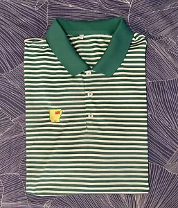 Adidas State of Arkansas Augusta National Master’s Men’s XL Golf Striped Polo - Picture 1 of 6