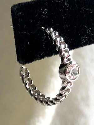 PENDIENTES ARO DIAMONIQUE CZ BORDILLO ESTACIÓN, SS O 18K CHAPADO SS (M4411-24) Foto 1 de 2