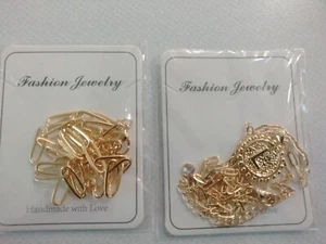 Yoosteel Gold L Initial Necklaces 14K Gold Plated HandMade With Love NEW - Picture 1 of 5
