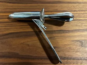 More details for vintage surgical / medical instruments- proctoscope, stainless steel