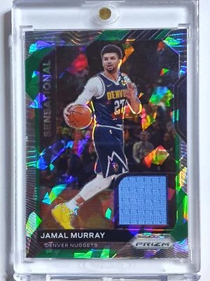 Camiseta deportiva Prizm Jamal Murray 2020 #parche verde hielo agrietado/56 usada en juegos - rara Foto 1 de 4
