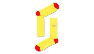 Happy Socks 3D Yellow Glasses Unisex Premium Cotton Socks 1 Pair Size 7-11 - Picture 1 of 1