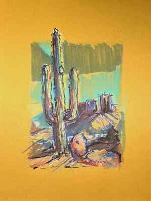 Desierto, 9"x12" arte ORIGINAL Foto 1 de 4