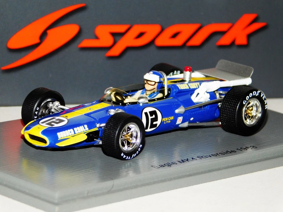 EAGLE MK4 #12 M. DONOHUE RIVERSIDE 1958 SPARK S4260 1:43 - Immagine 1 di 1