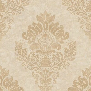 Papel pintado barroco Profhome 379013-GU oro mate beige 5,33 m2 - Imagen 1 de 7