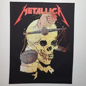 METALLICA Harvester Of Sorrow Official BACK PATCH BIG Printed Band Logo - Picture 1 of 6