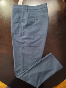 Orignal Penguin Men's Dark Sapphire Blue Stretch Slim Fit Dress Pants Size 38x32 - Picture 1 of 11
