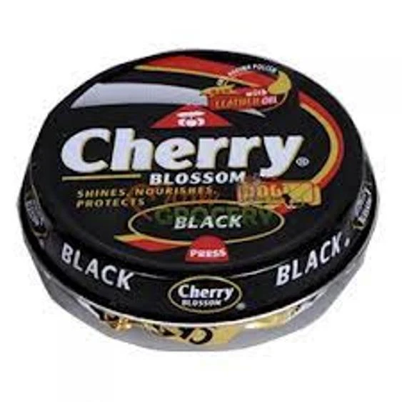 2 Black SHOE POLISH SHOE CHERRY BLOSSOM BLACK SHOE POLISH 15 GM