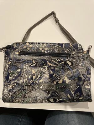 Tracy Small Charging Crossbody Sakroots Purse Blue/ Gray Preowned Nice Cond. - Image 1 of 4